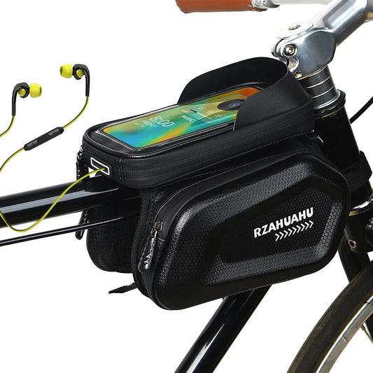 7 Inch Phone Bike Front Frame Bag Touch Screen Waterproof